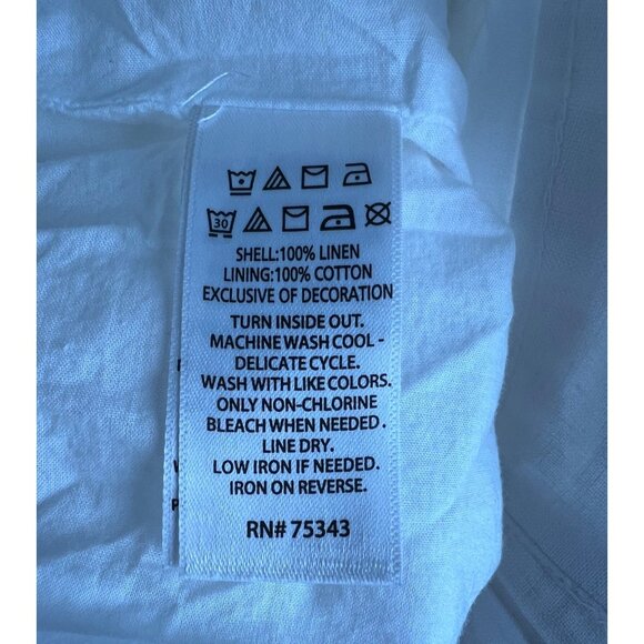 Joie White Eyelet Crop Top & Skirt Set Size L 100% Linen Sleeveless Boho Chic - Picture 2 of 13